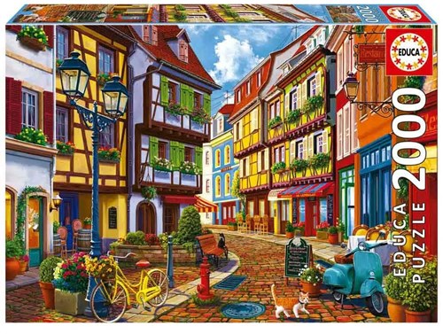 Educa puzzle 2000 pièces Bright Street puzzle ville adultes-3
