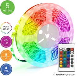 Bande LED USB 5 mètres IP65 étanche éclairage RGB ambiance