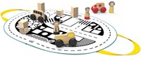 Mamatoyz tapis de jeu Kasabam - tapis avec poupées et voitures - coton