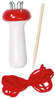 Goki set champignon tricot en bois - jouet créatif pour enfants-2