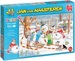 Jumbo puzzle Jan van Haasteren Junior bonhomme de neige 150 pièces enfant
