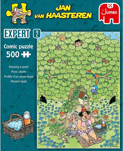 Jumbo puzzle Jan van Haasteren plaisir pique-nique 500 pièces cartoon-3