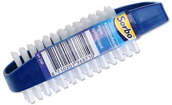 Brosse à ongles plastique bleu 11cm brosse de nettoyage hygiène