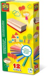 Ses craies - craies pour tableau avec effaceur - couleurs vives - lavables