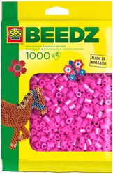 Ses perles à repasser rose néon 1000 pièces - set créatif