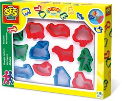 Ses moules à pâte 12 pièces - jouet créatif en plastique