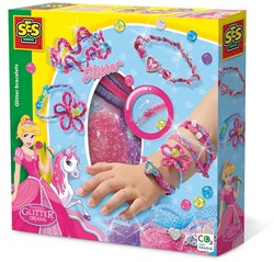 Ses bracelets à paillettes coffret créatif - fabriquer des bracelets avec perles et stickers