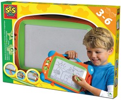 Ses Tableau à dessin magnétique Montessori jouet 25x34cm avec stylo et tampons