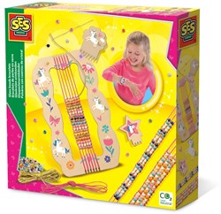 Ses bracelets perles de verre - fabriquer un bracelet avec métier à tisser en bois - kit créatif enfants