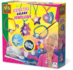 Ses coffret bijoux cristal galaxy - création de bijoux - glow in the dark