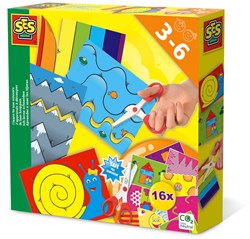 Ses kit créative apprendre à découper avec ciseaux sûrs et feuilles à découper