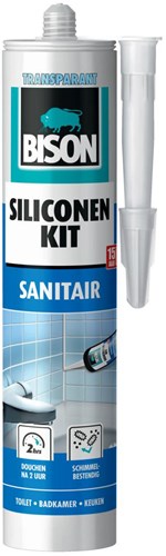 Bison siliconenkit sanitair transparant