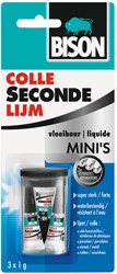 Bison colle forte liquide universelle 3x1g tubes adhésifs puissants