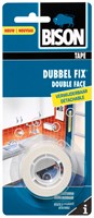 Bison ruban de montage double face amovible 1,5m x 19mm blanc - ruban adhésif puissant pour l'intérieur