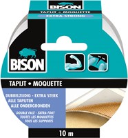 Bison ruban adhésif moquette extra fort double face - 10 mètres gris - ruban bricolage