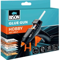 Bison pistolet à colle hobby noir - pistolet à colle chaude pour loisirs créatifs