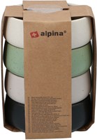 Alpina Keramiek schaaltje 95x35mm set 4 stuks