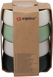 Alpina bols en céramique pour enfants - vaisselle jouet colorée 4 pièces