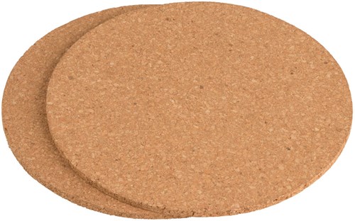Alpina dessous de plat en liège - lot de 2 - 18 cm - résistant à la chaleur