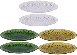 Alpina assiette de dîner plastique 2 pièces Ø25cm colorée et incassable
