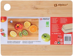 Alpina planche à découper en bambou accessoire cuisine 23x30cm durable