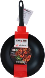 Alpina wok en aluminium antiadhésif Ø28,5cm pour toutes sources de chaleur
