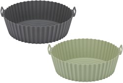 Alpina panier en silicone pour Airfryer vert 23cm - moule résistant à la chaleur