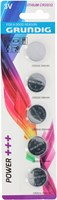 Grundig pile bouton CR2032 lithium 5 pièces - longue durée de vie