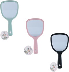 Edco miroir à main jouet 3-en-1 rose multicolore plastique