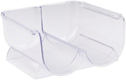 Alpina porte-bouteilles réfrigérateur organiseur plastique transparent 21x20.5x10cm