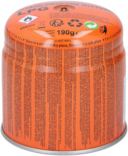 Gas navulling propaan / butaan 190g