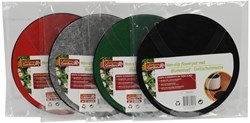 Lifetime Garden tapis antidérapant pour pot de fleurs caoutchouc rond 20cm lot de 2
