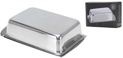 Excellent Houseware beurrier inox argenté - boîte de conservation pour beurre