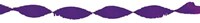 Guirlande crépon violette 24 mètres décoration fête papier