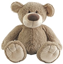 Bella l'ours en peluche géant heureux (assis 1 m)