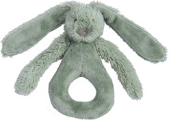 Happy Horse hochet vert Lapin Richie - jouet bébé en peluche