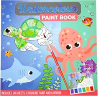 Bloc d'activités et de coloriage à l'eau vie marine - jouet créatif pour enfants