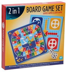 Wins Holland jeu de société 2-en-1 jeu de l'oie et ludo pour enfants