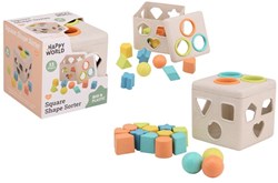 Johntoy boîte à formes bio plastique jouet éducatif multicolore