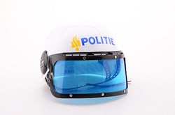 Johntoy casque de police - casque enfant - accessoire déguisement - blanc