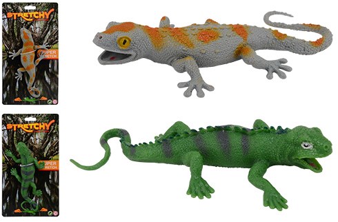Animal World hagedis / krokodil stretch 2 assorti