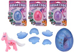 Johntoy jouet licorne Break that egg - œuf surprise