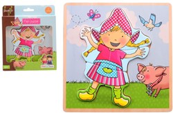 Johntoy puzzle Fien et Teun - jouet éducatif ferme