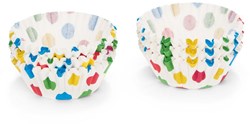 Patisse cup-cakes op kaart 'gekleurde stippen' 200st.