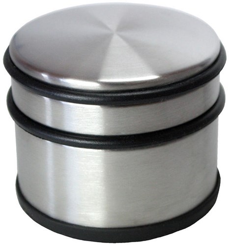 Butée de porte argent mat acier inoxydable 9x7,5cm - butée robuste pour intérieur et extérieur