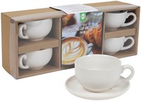Kop en schotel 250ml set 4 stuks