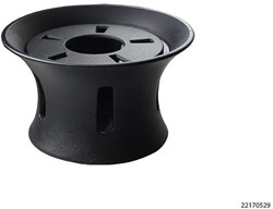 Réchaud à thé fonte noir chauffe-théière 13cm design élégant