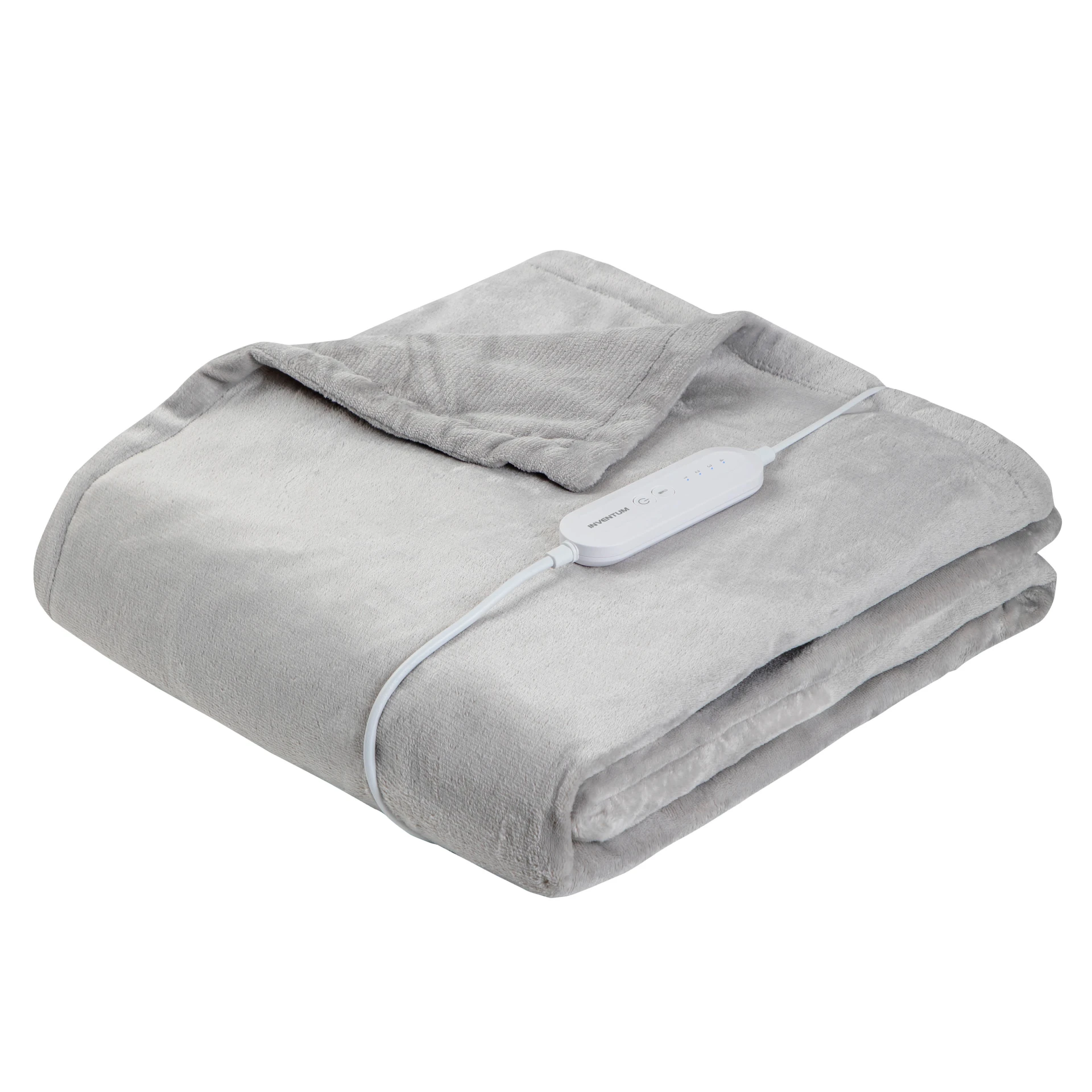 Inventum couverture chauffante électrique polaire 180x130cm gris clair