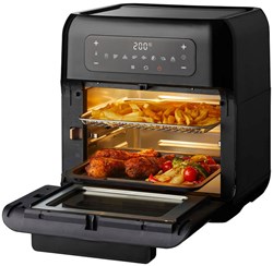 Tomado four friteuse à air chaud 12 litres 8 programmes noir