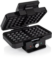 Tristar gaufrier noir 1000W - appareil à gaufres avec revêtement antiadhésif